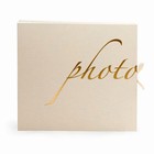 Stort fotoalbum - beige 