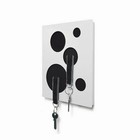 Clote n�gleholder - sort/hvid