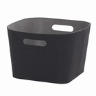 Kurv i sort filt - medium