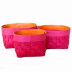 Kurve i filt - pink 3 stk.