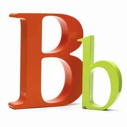 Bogstav B - orange