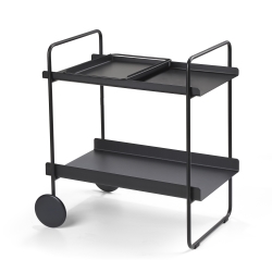 Zone A-Cocktail Trolley barbord - sort