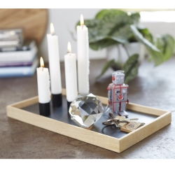 Candle Tray - lyst tr med lysestager