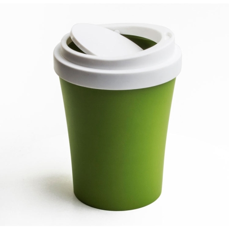 Mini coffee bin i grøn fra qualy lille papirkurv fra qualy Sjov papirkurv