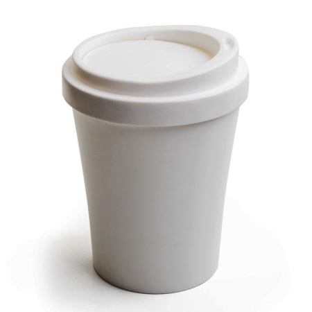Hvid mini coffee bin fra qualy i hvid mini papirkurv fra qualy Sjov papirkurv