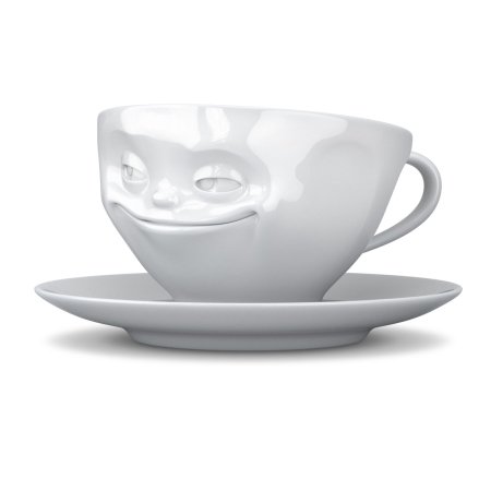 Tassen kaffekop - grinende kop
