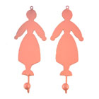 Ballerina knager - lyser�d 2 stk.