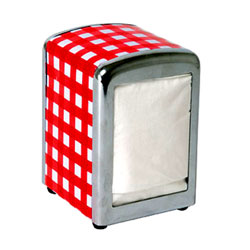 En funky servietholder til k�kkenet eller spisestuen. S� kan hjemmet ose lidt af cafestemning. God gaveid�.