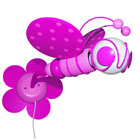 Bi b�rnelampe - pink