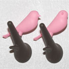 Hook Sparrow knager - s�t med 2 stk. (pink/brun)