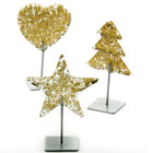Glasfigur med julemotiv - 3 stk.