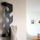 Wave coatrack - sort knager�kke