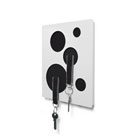 Clote n�gleholder - sort/hvid
