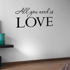 All you need is Love - Wallsticker