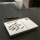 Postkort memo blok