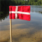F�dselsdagsflag i stof - 5 stk.