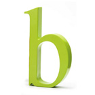 Bogstav b - lime gr�n