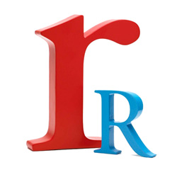 Bogstav r - r�d