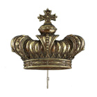Knage med krone - guld look