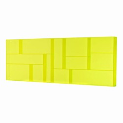 11: Sættekasse - gul akryl