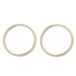 Billede af Aqua Dulce - Forgyldte øreringe 25 mm