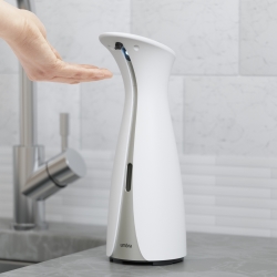 Håndfri sæbedispenser med sensor - hvid