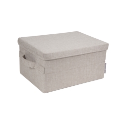 Se Bigso Box Beige opbevaringskasse - small hos Fenomen