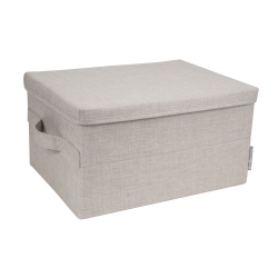 Se Bigso Box Beige opbevaringskasse - medium hos Fenomen