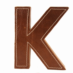 Læder bogstav - K
