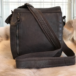 Texas brun ldertaske 