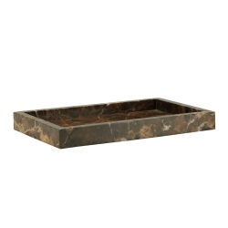 Se Cozy Living Copenhagen - Jilly Marble Tray-TOFFEE BROWN-L (DS) hos Fenomen