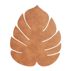 Dækkeserviet LINDDNA monstera blad - natur