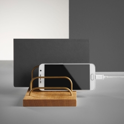 Brass-Dock holder til mobil - egetr