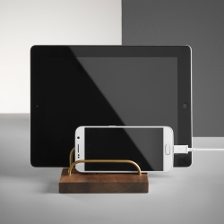 Brass-Dock holder til mobil - valnd