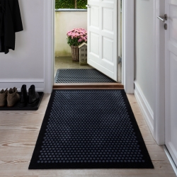 Tica drmtte Dot sort/gr - 90x130 cm