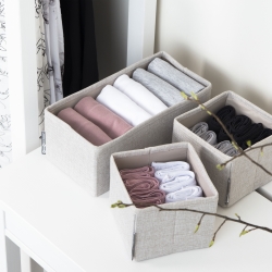 Billede af Organizer til skuffe beige - 3 stk