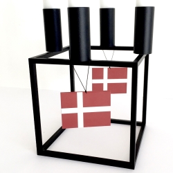 Fdselsdags flag med ophng - 2 stk. 