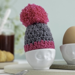 Hat til æg Tassen - pink/grå