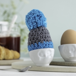 Hat til æg Tassen - turkis/grå