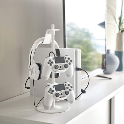 YAMAZAKI Game controller holder - hvid