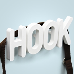 Knagerkke HOOK - hvid