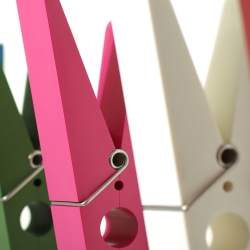 Klemme knage - pink