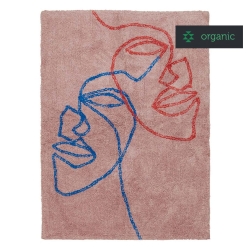 Tppe VISAGE mauve - 90x120 cm