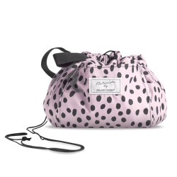 Billede af Makeup taske Drawstring - rosa prikker