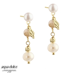 Billede af Øreringe GOLDEN Aqua Dulce - forgyldt