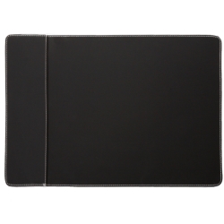 Skrivebordsunderlag - sort læder (medium)