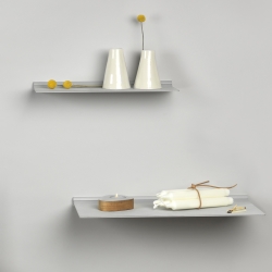 Billede af Slim Shelf i metallic læder - medium