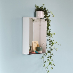 Konstantin Slawinski, Mirror box med spejl - hvid - sort filt Billede af Konstantin Slawinski, Mirror box med spejl - hvid - sort filt