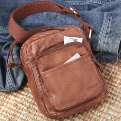 Billede af Læder taske Corium - cognac brun