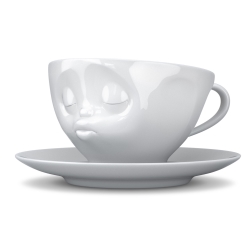Tassen kaffekop - kyssende kop